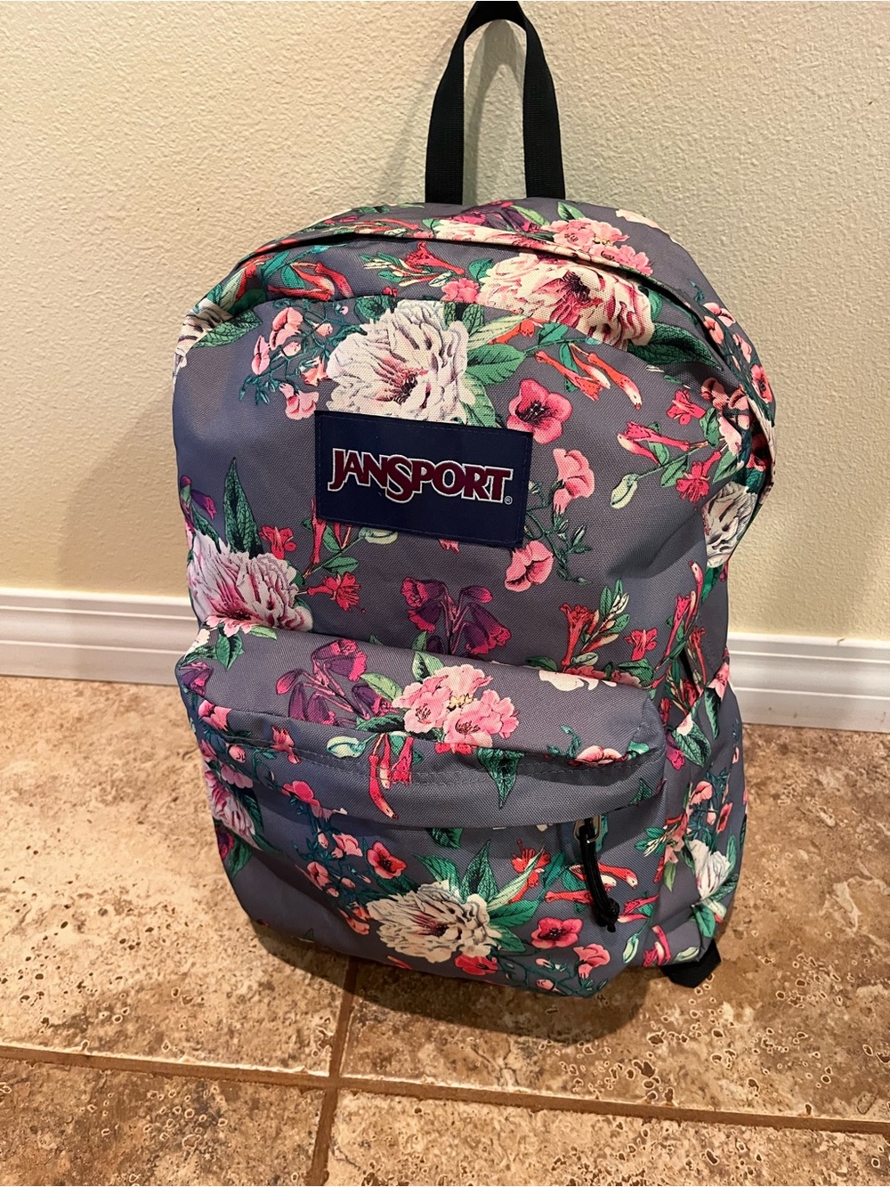 Beautiful 15” Floral Print JanSport SuperBreak One School Student Backpack New